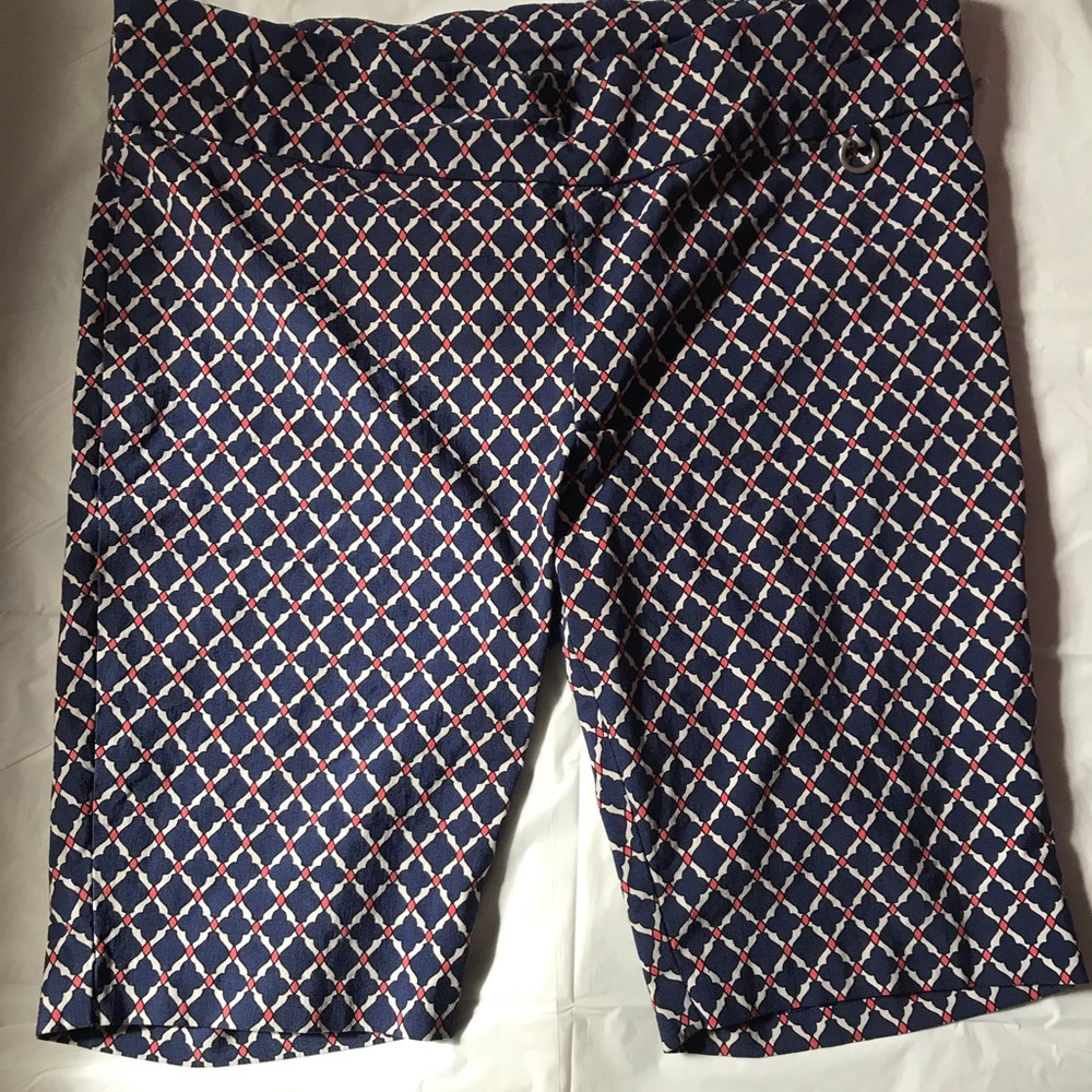 Blue patterned shorts